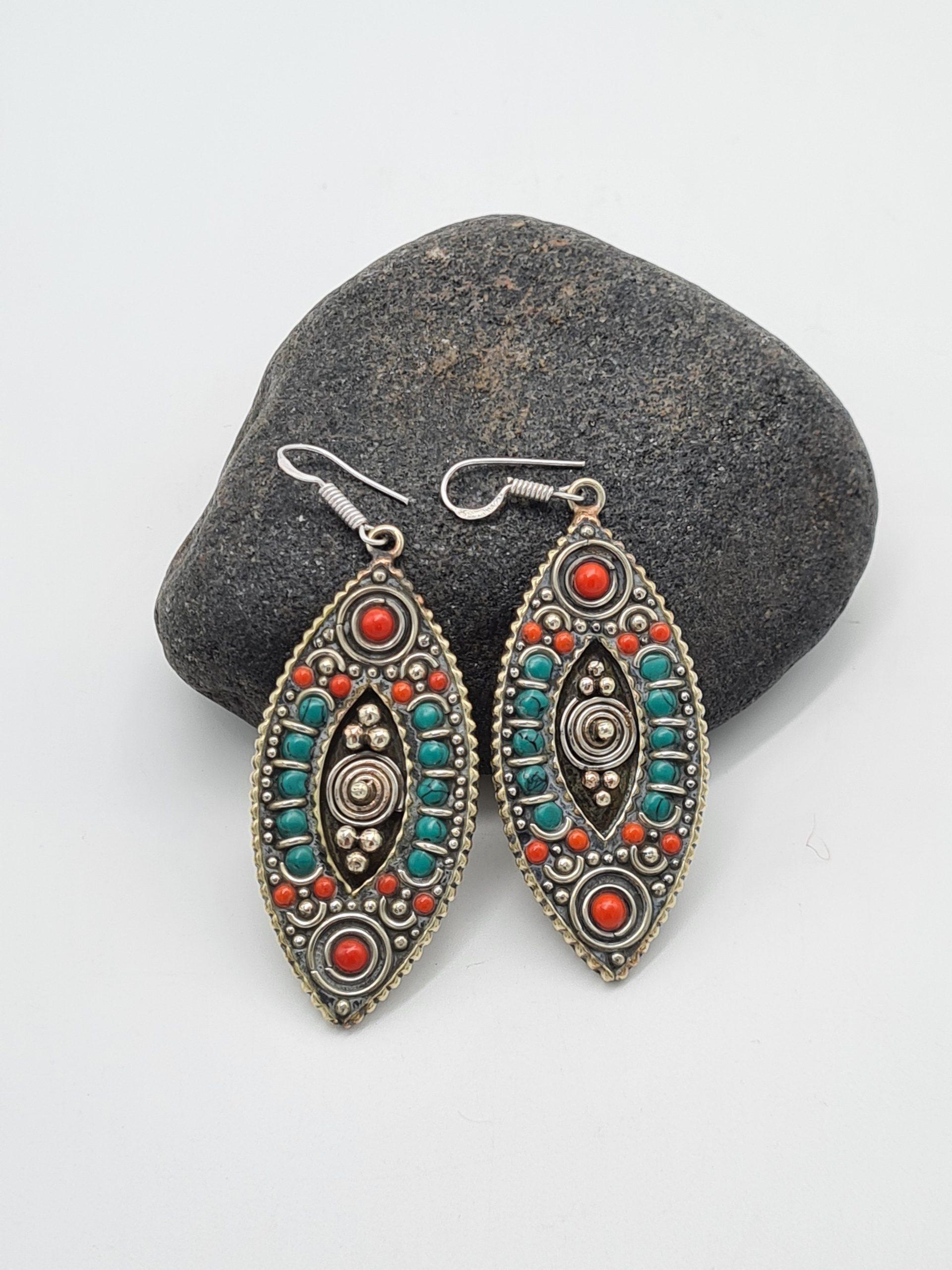 Long dangle earrings
