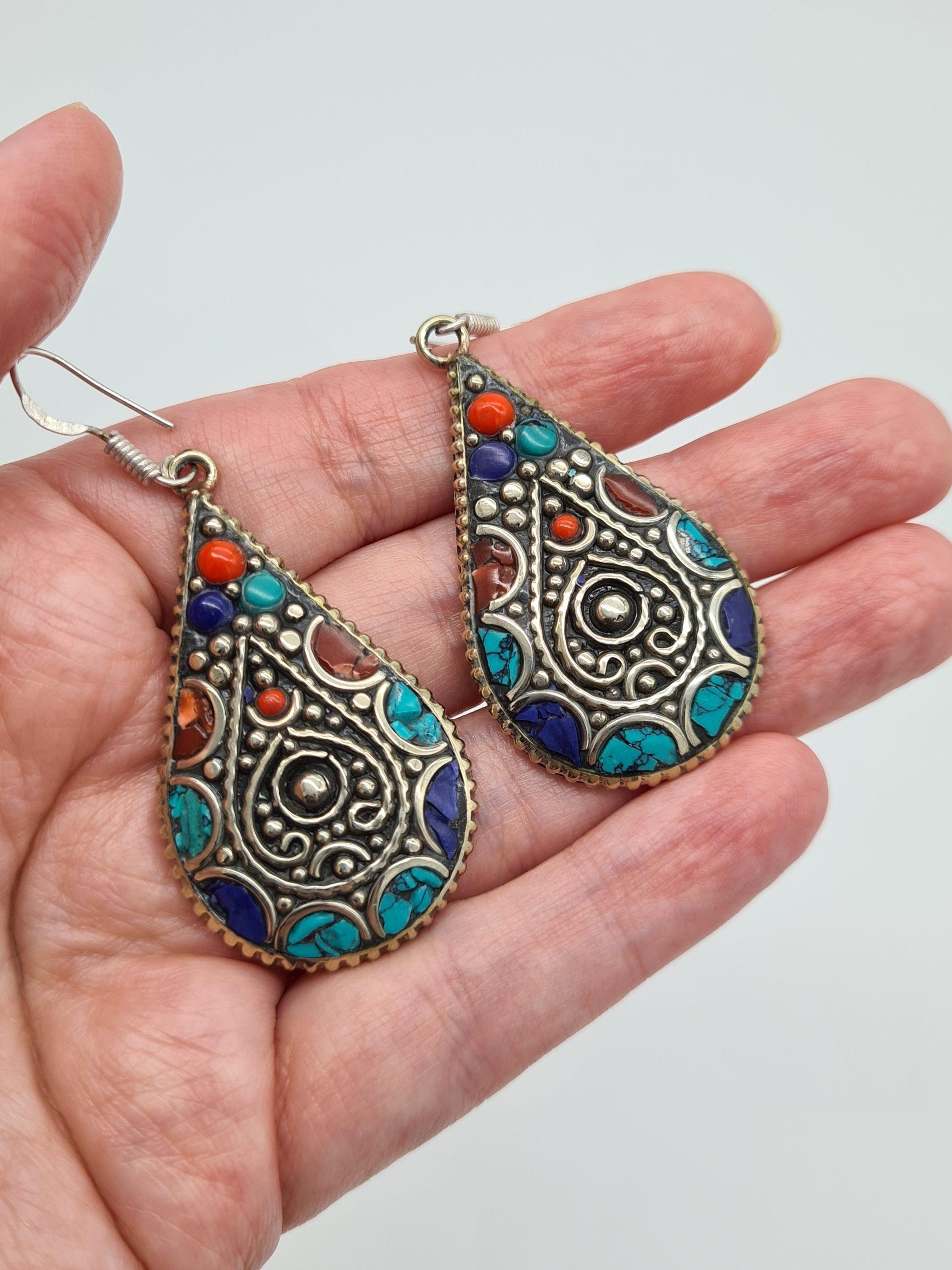 Large Mosaic Earrings - Image 3
