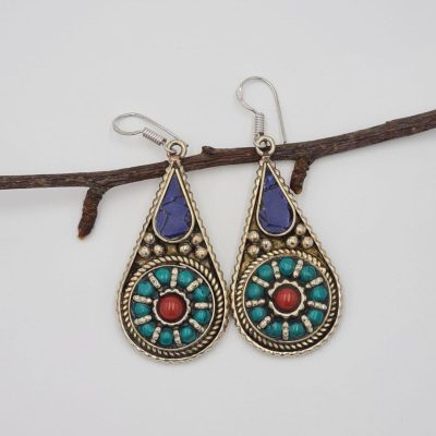 Boho Lapiz Lazuli Earrings