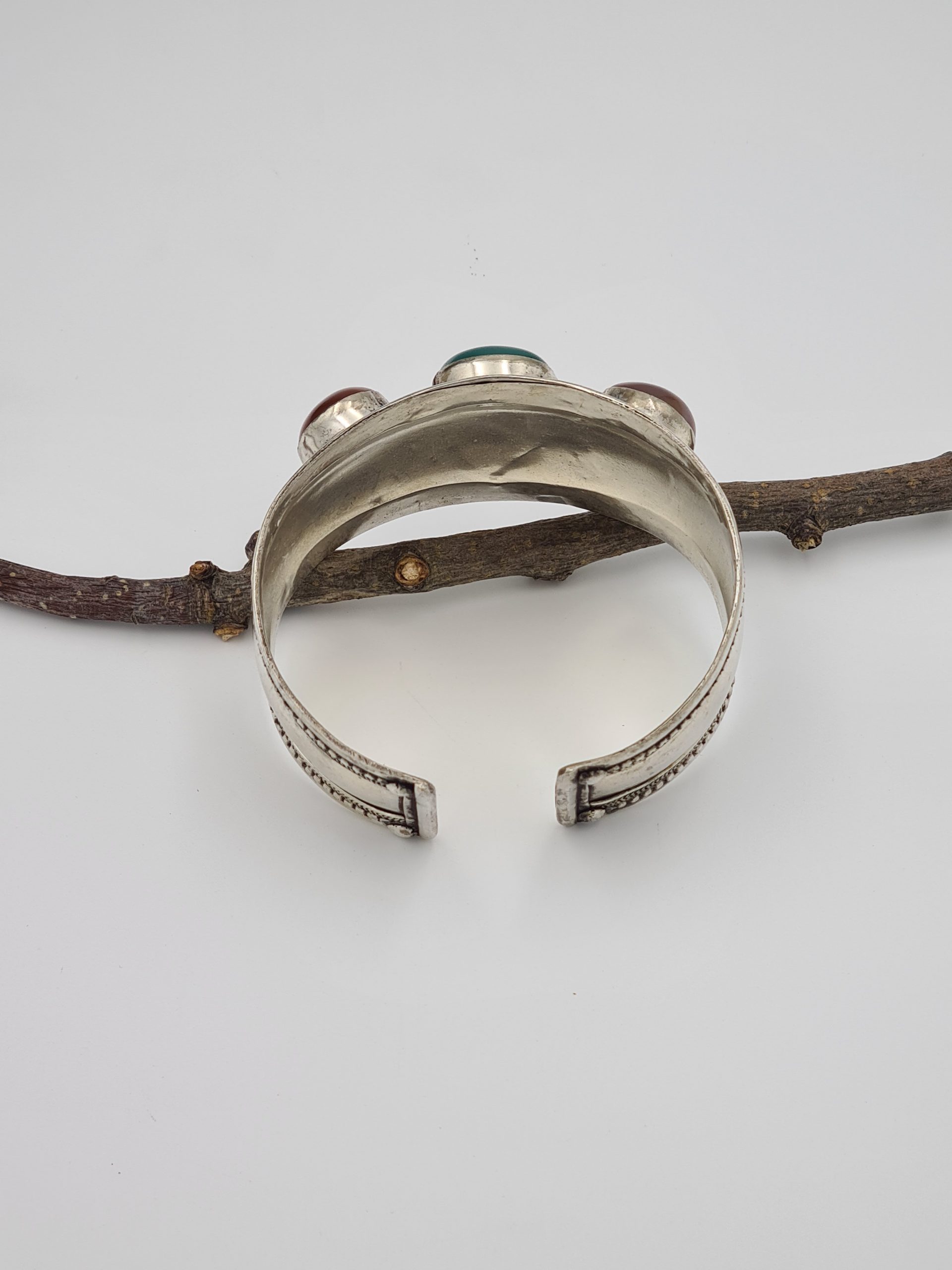 Green Onyx Bangle Bracelet - Image 6