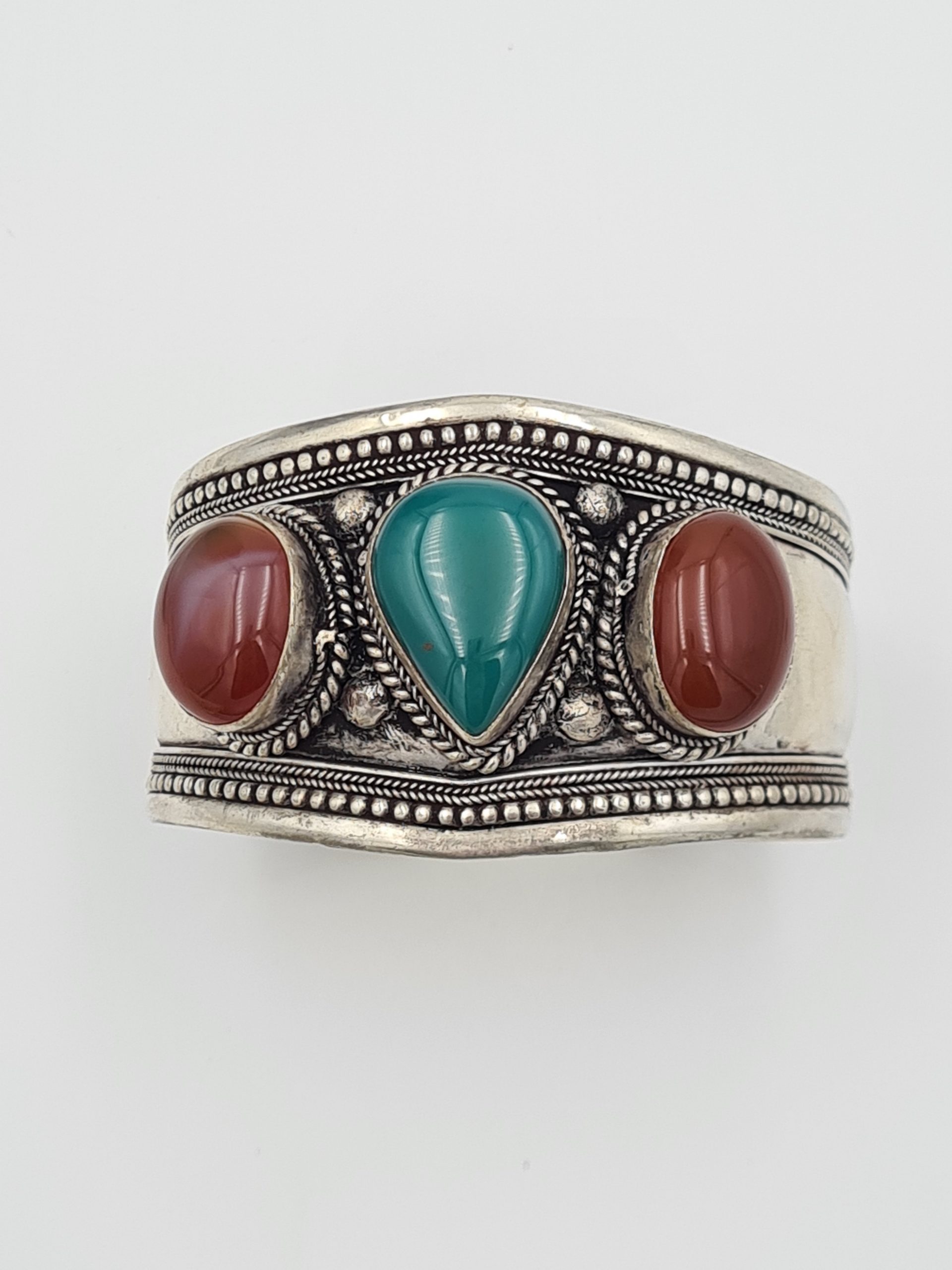 Green Onyx Bangle Bracelet - Image 2