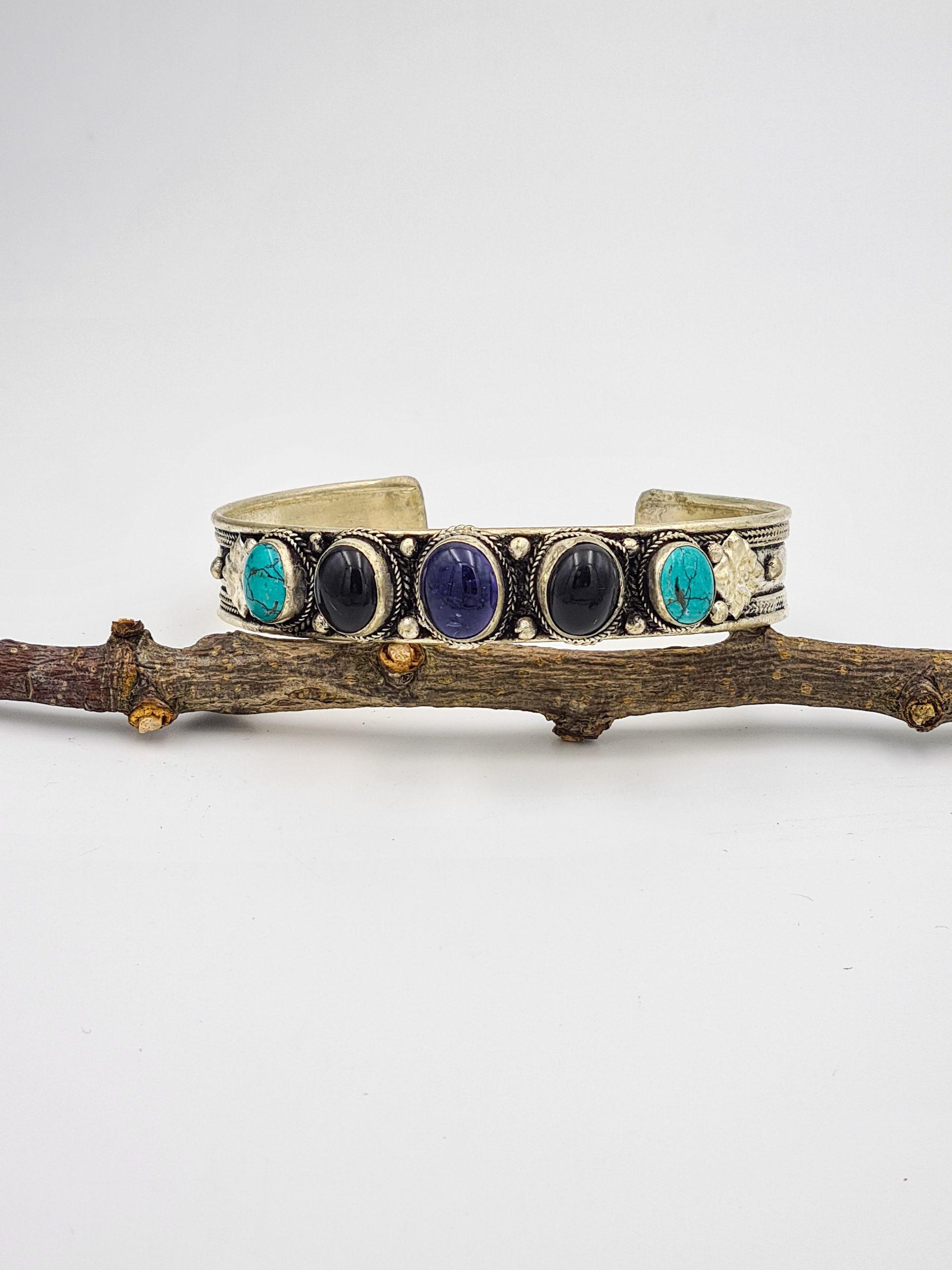 Nepalese Mixed Stone Bracelet - Image 2
