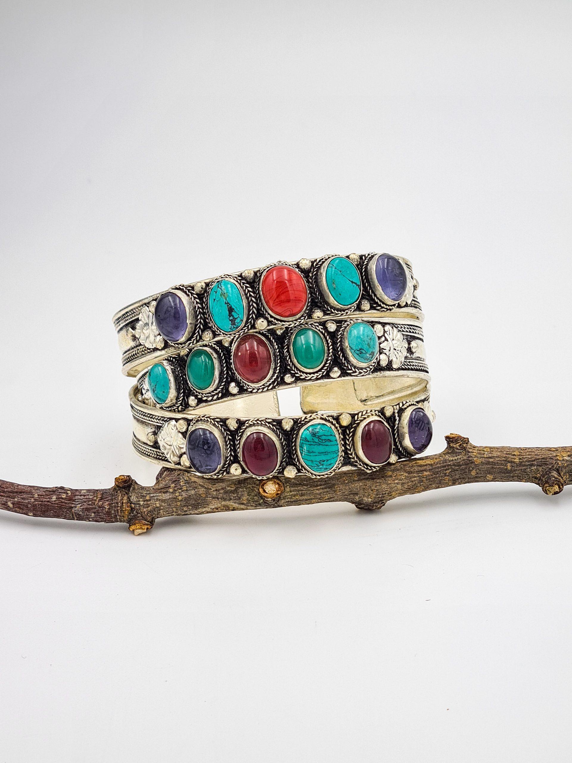 Nepalese Mixed Stone Bracelet