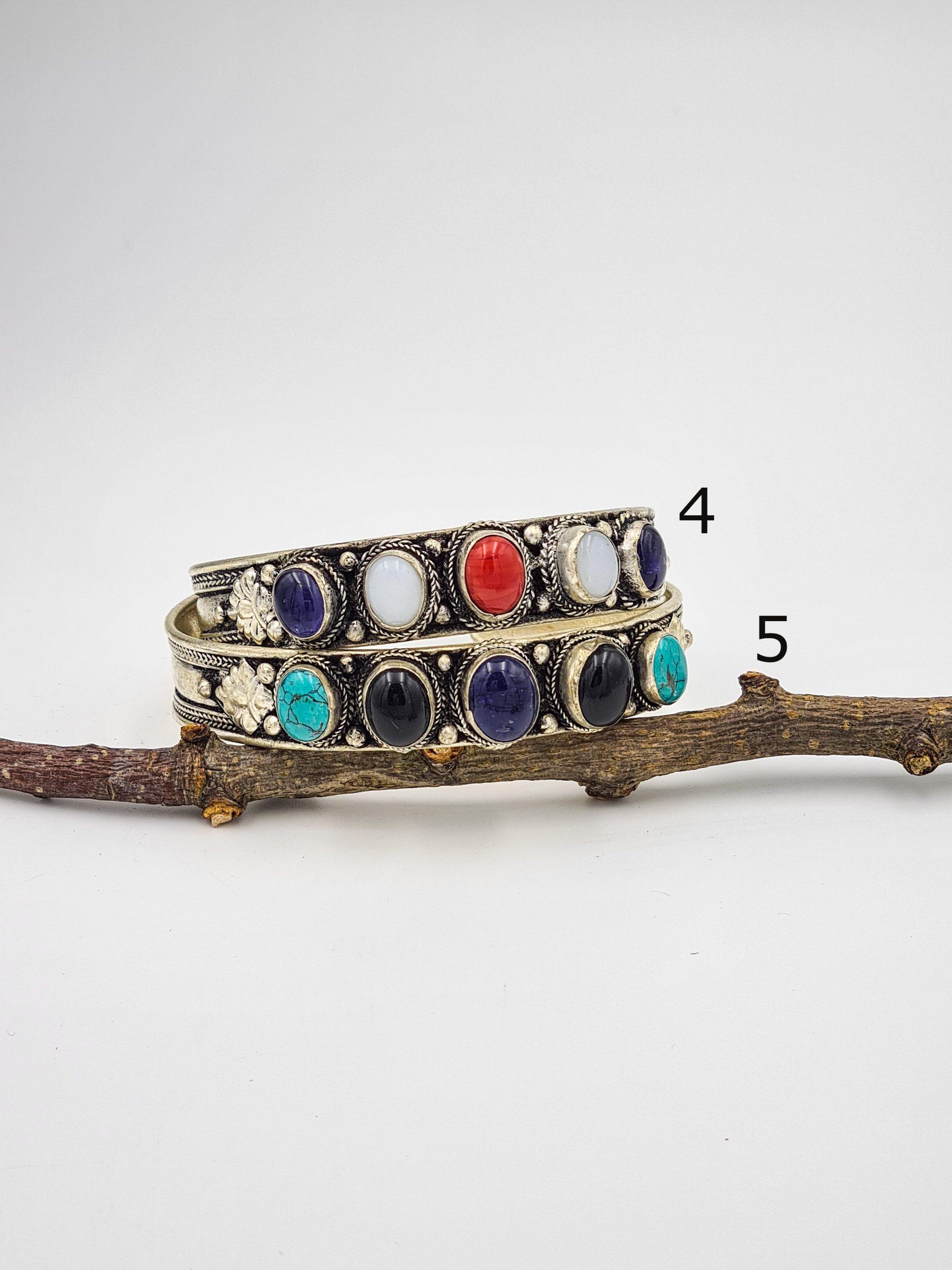 Nepalese Mixed Stone Bracelet - Image 3