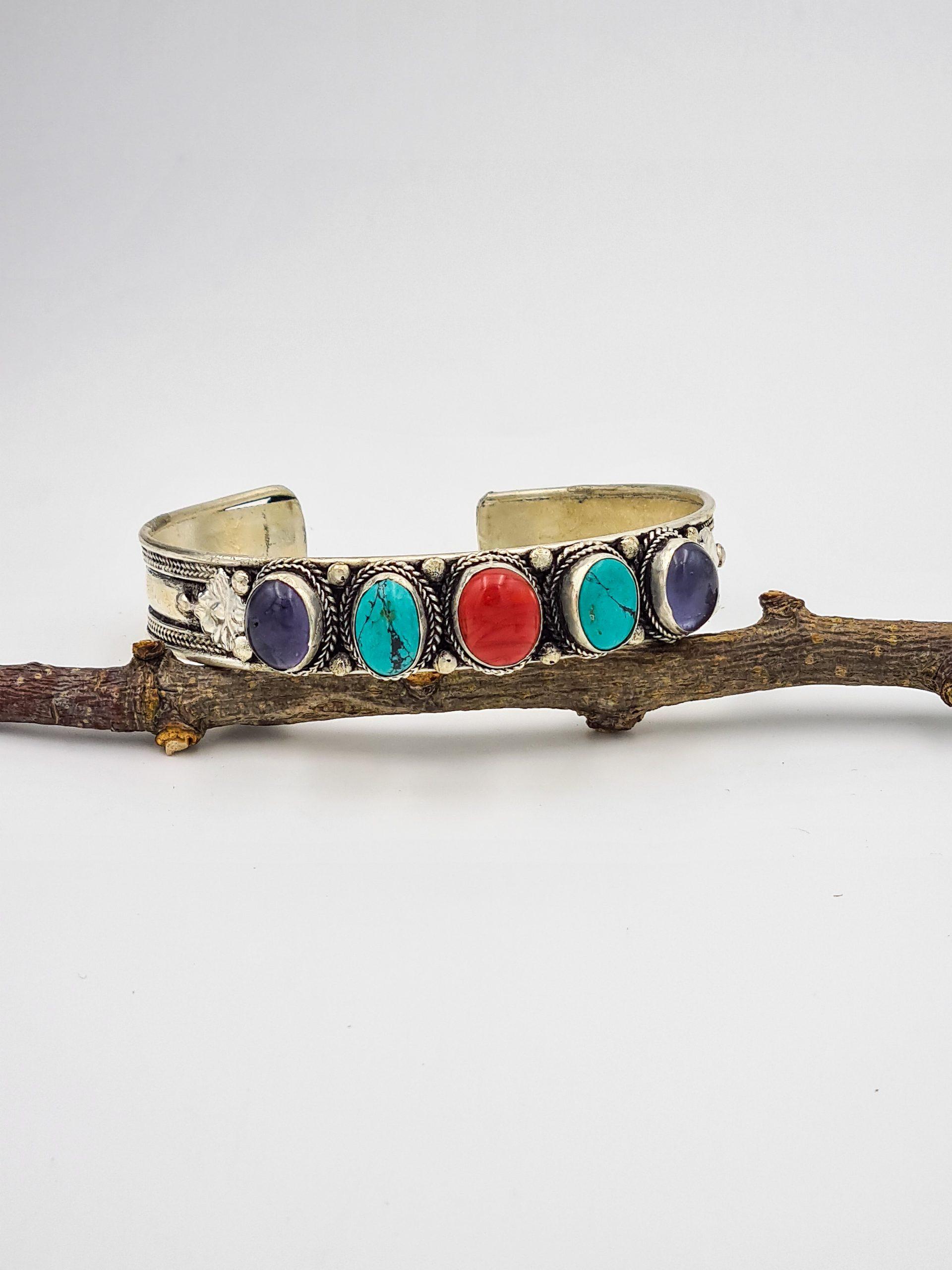 Nepalese Mixed Stone Bracelet - Image 7
