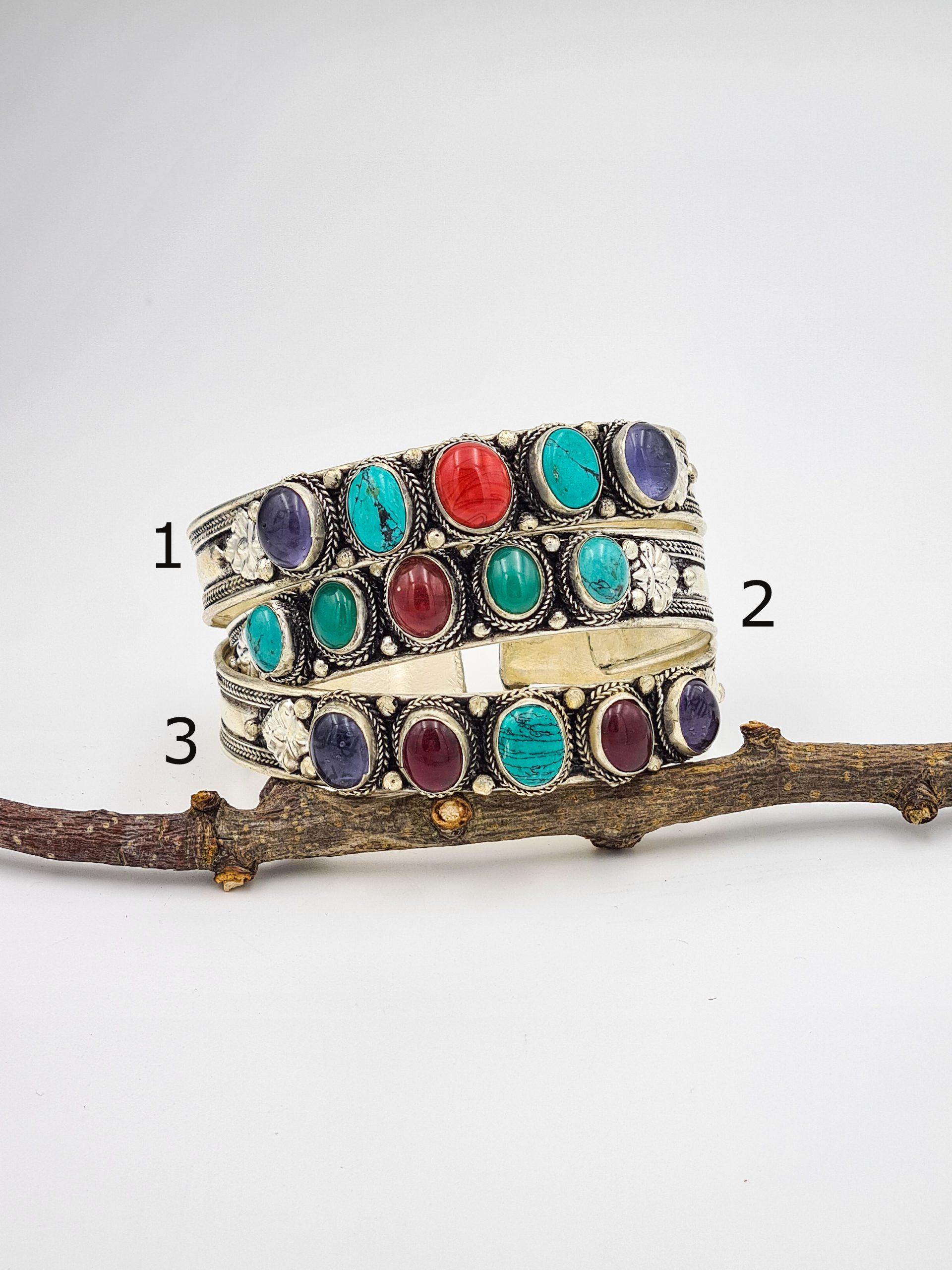 Nepalese Mixed Stone Bracelet - Image 4