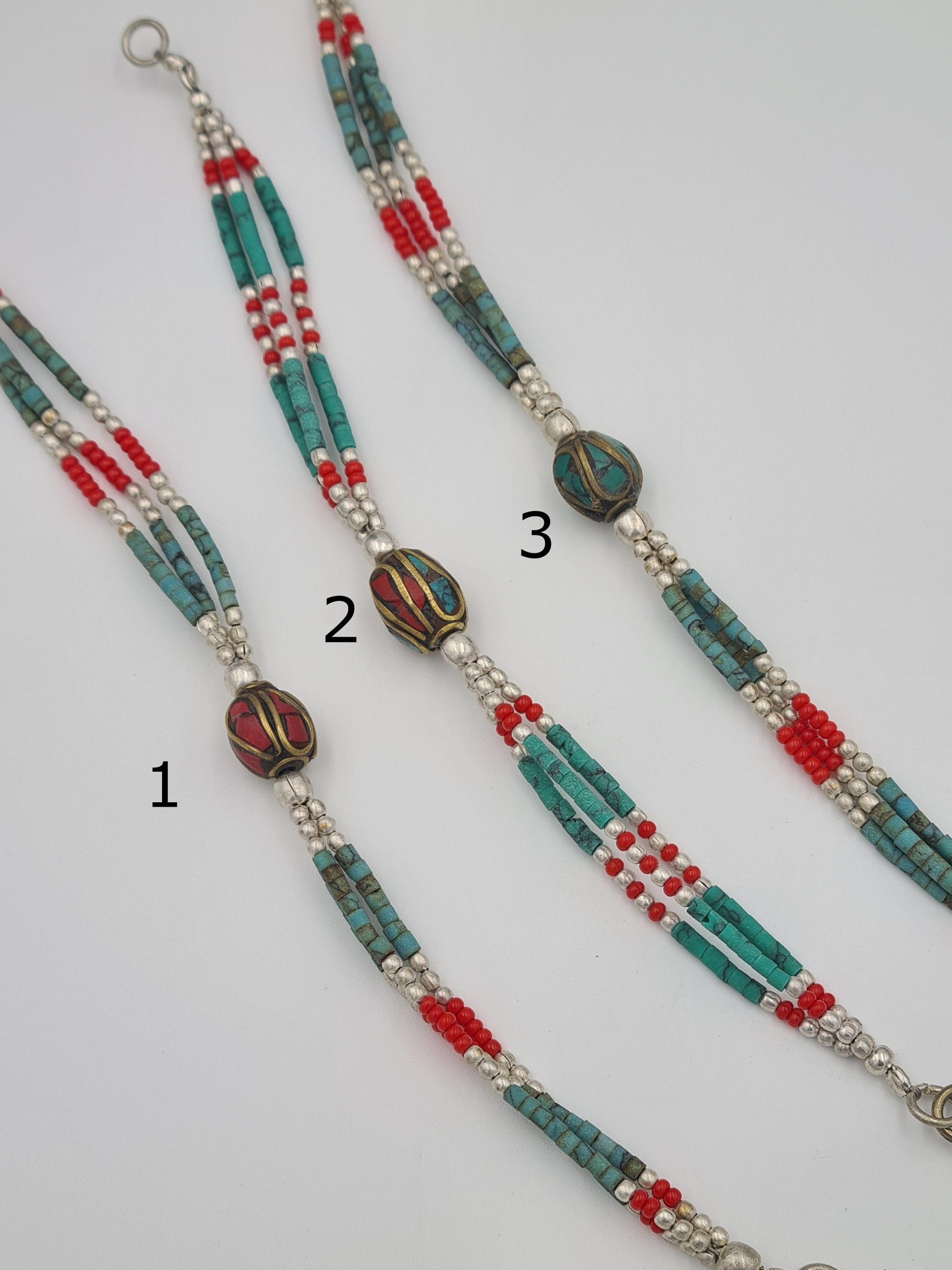 Ethnic Turquoise Coral bracelet, Nepalese Tibetan Bohemian Bracelet, Ethnic Jewellery, Boho Jewellery, Gift for Her - Image 5