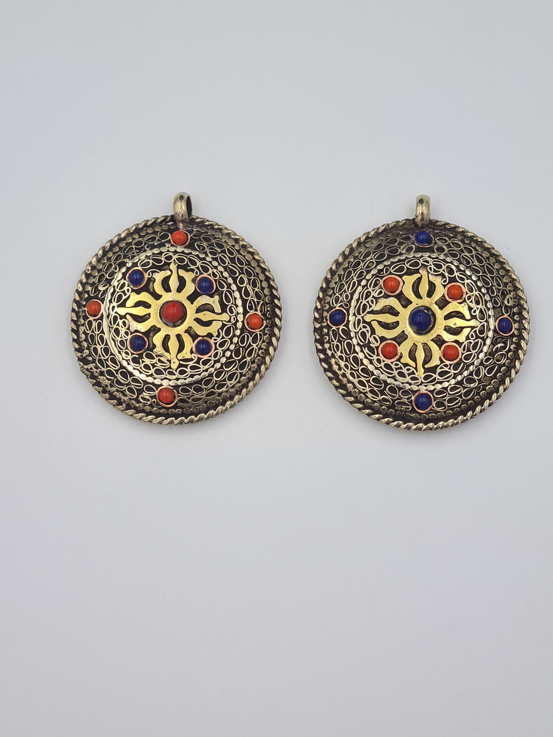 Tibetan/Nepalese OM Pendant, Brass Om Pendant, Buddhist Pendant, Bohemian, Nepalese Ethnic Jewellery, Gypsy Boho Style, Buddha Eye - Image 6