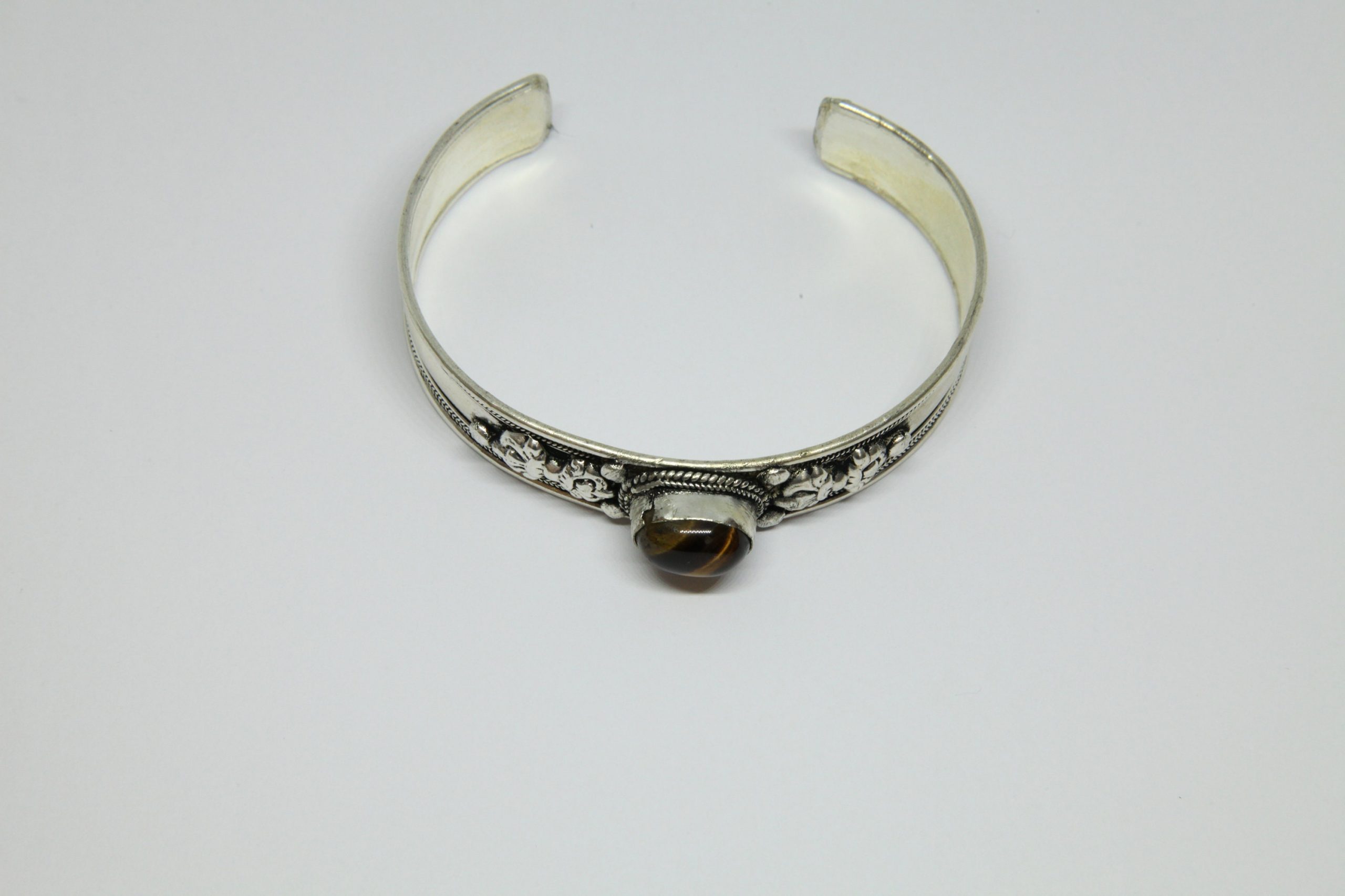 Tiger Eye Bangle, Ethnic Cuff Bracelet Bangle, Nepalese Bracelet, Tribal Ethnic Open Cuff Bracelet, Boho Rustic Style, Gift for Her/Him - Image 7