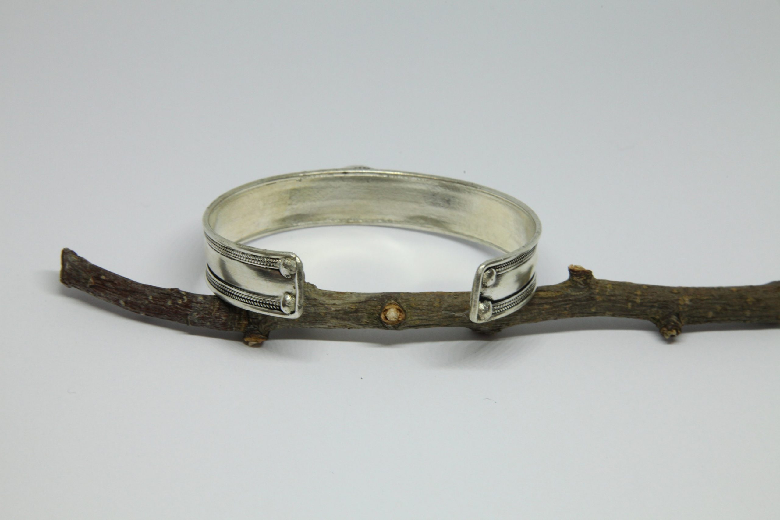 Tiger Eye Bangle, Ethnic Cuff Bracelet Bangle, Nepalese Bracelet, Tribal Ethnic Open Cuff Bracelet, Boho Rustic Style, Gift for Her/Him - Image 4