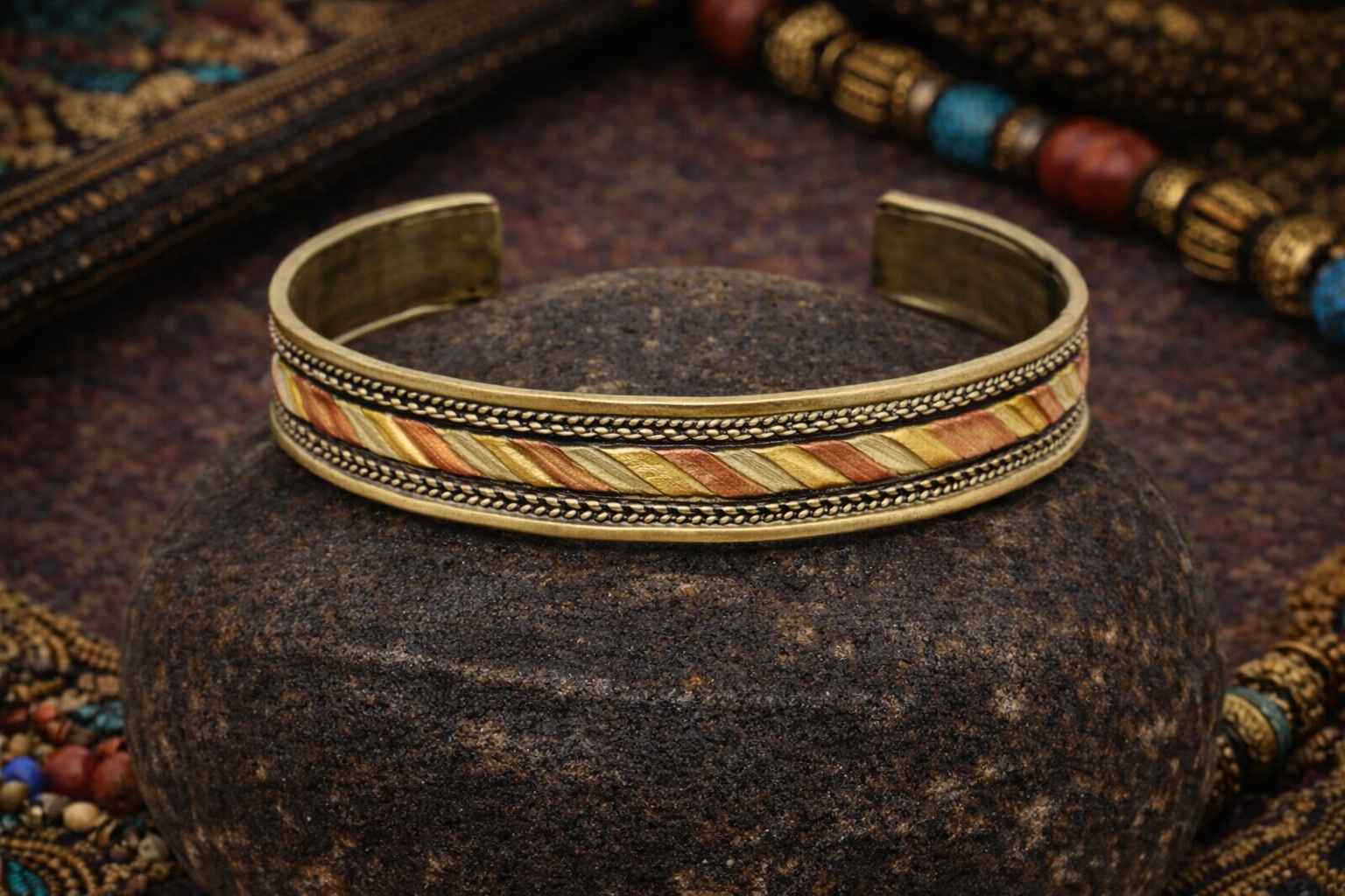 Viking Copper Brass Bangle