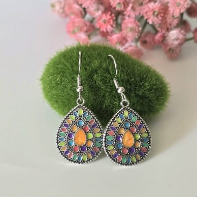 Colourful Teardrop Earrings