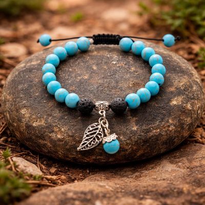 Turquoise beaded bracelet